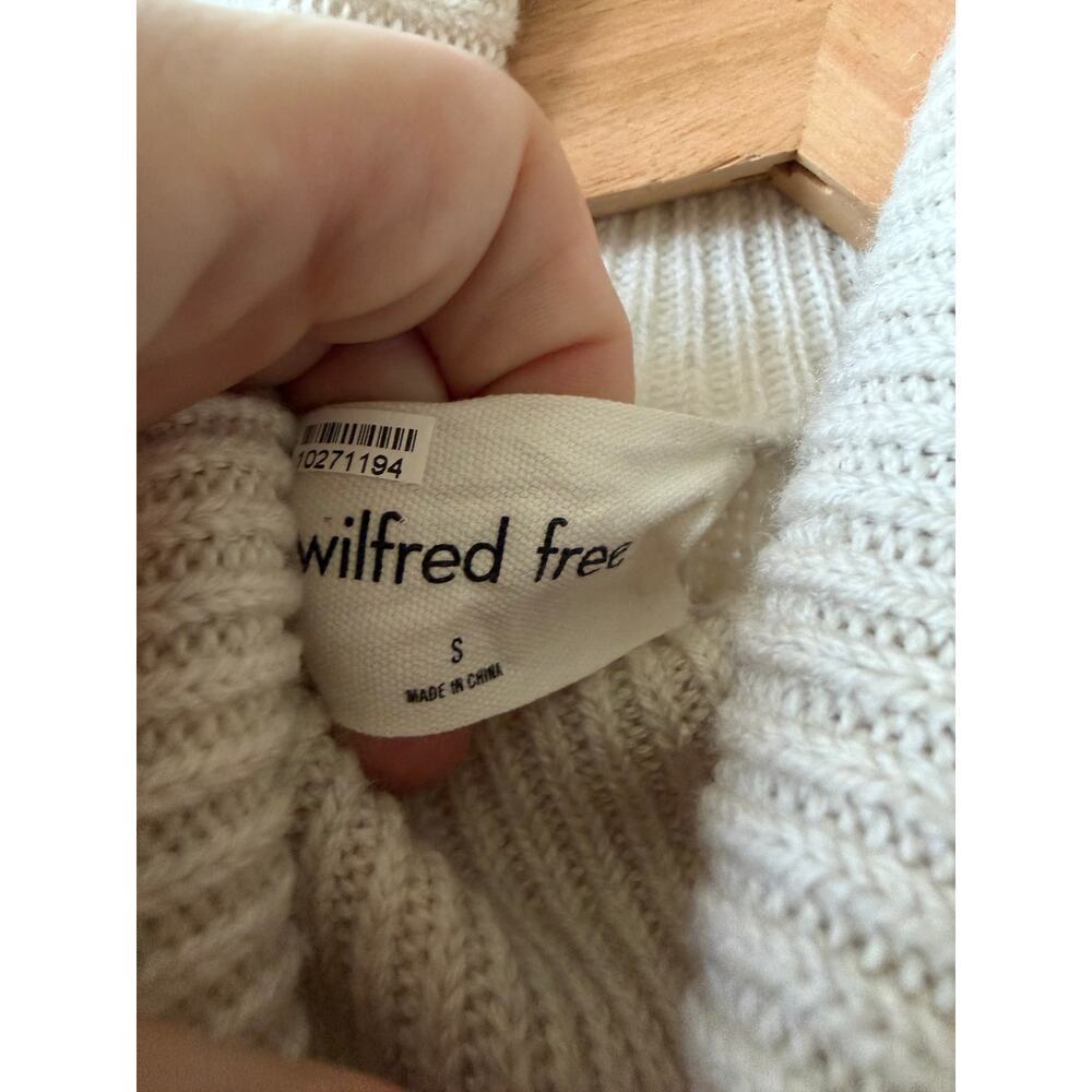 Aritzia Wilfred Free wool cream sweater women's size small - Picture 2 of 4